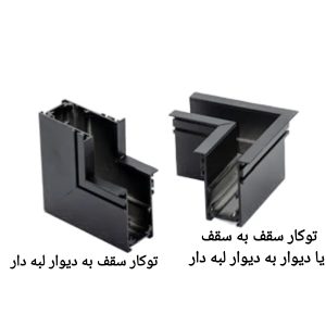 رابط ریل توکار لبه دار مگنتی