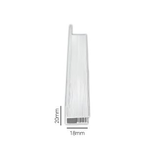 پروفیل لاینر سقف کشسان عرض18mm و ارتفاع 20mm